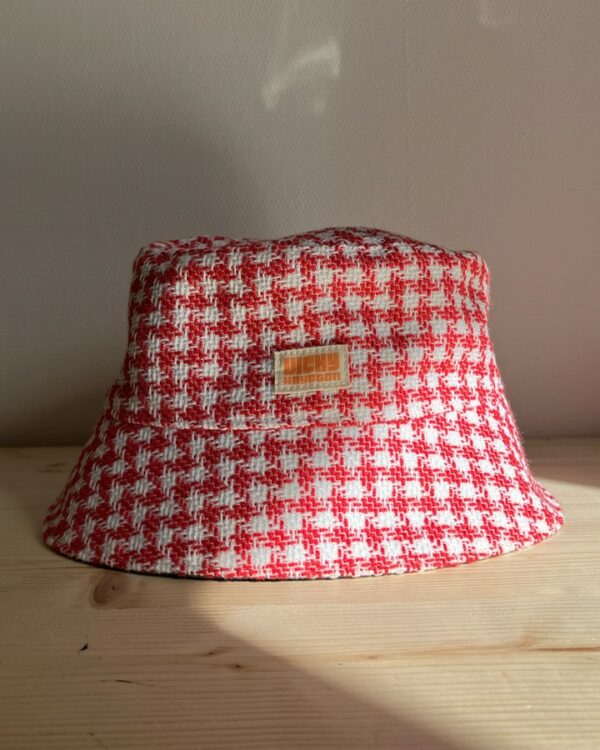 Bob m - Pied de poule rouge