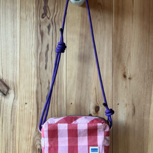 Sac bandoulière Damier rose