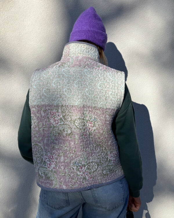 Veste Matelassée Mauve