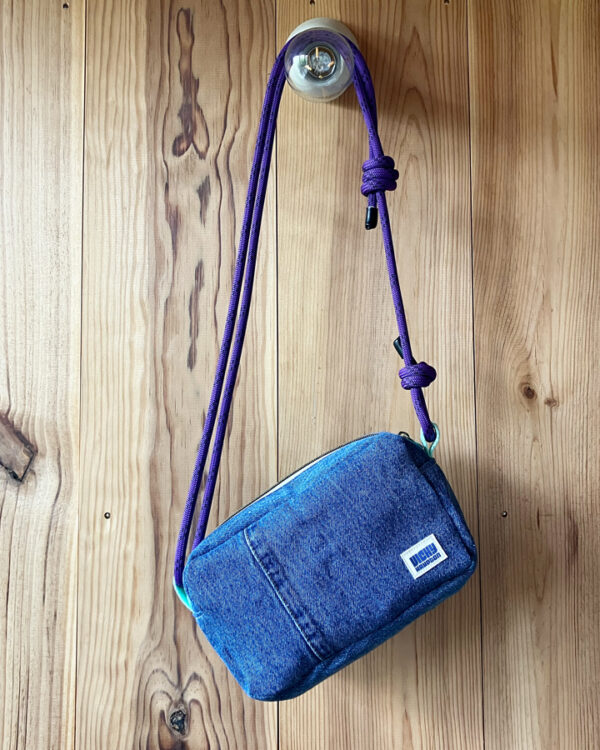 Sac bandoulière Denim Bleu Stone