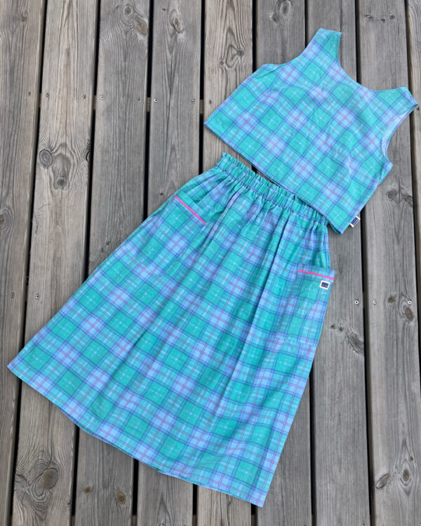 Top + Jupe Croix menthe