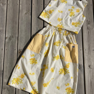 Top + Jupe Fleurs Jaunes